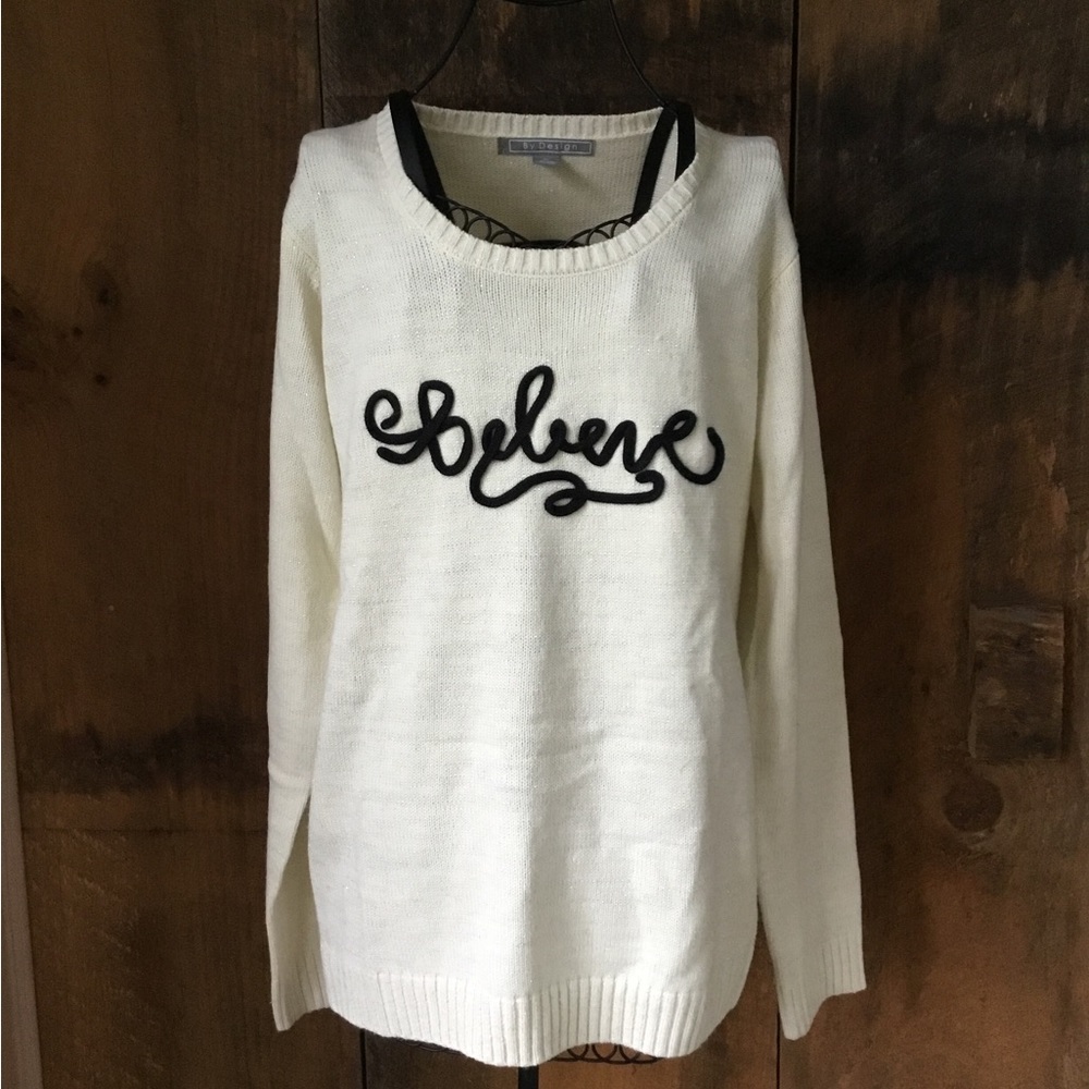 Believe sparkle Sweater